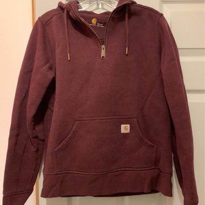 Carhartt Women’s Half Zip Hooded Sweatshirt